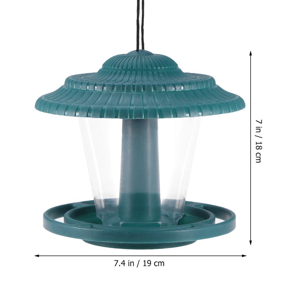 Hanging Wild Bird Feeder Stylish Garden Decoration with Weatherproof Roof for Outdoor Yard Bird Watching and Feeding Station