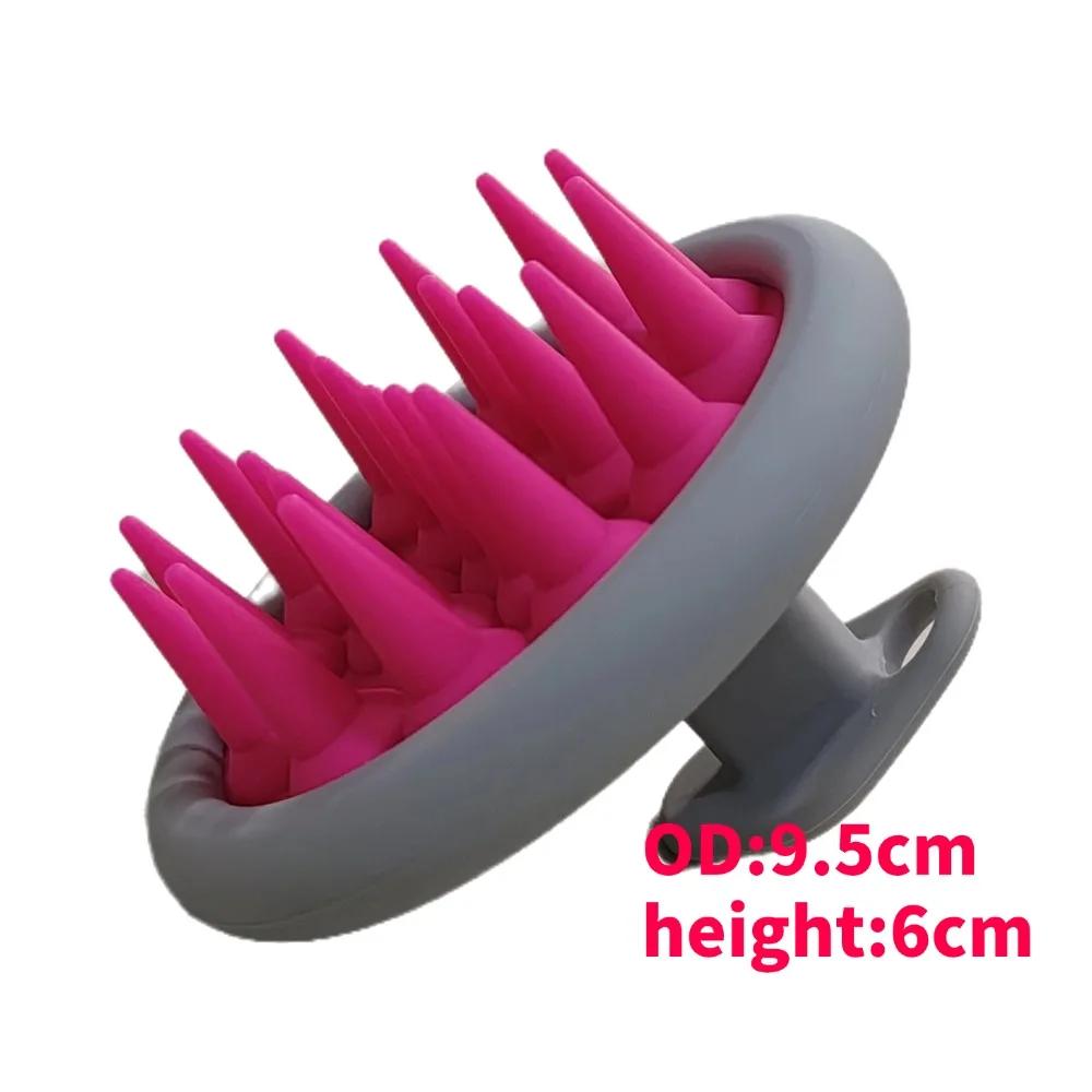 Silicone Shampoo Brush Hair Massager body scrubber Head Scalp Massage Comb Body Massage scrubber Bath Salon Hairdressing Tools