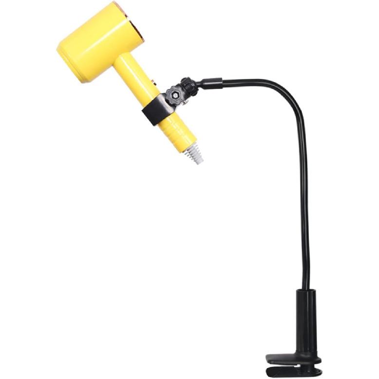 Dog Grooming Table Hair Dryer Arm Clamp Blow Dryer Stand Holder with 360Degree Neck Hands-Free Pet Grooming Accessories Pet Hair Dryer Holder