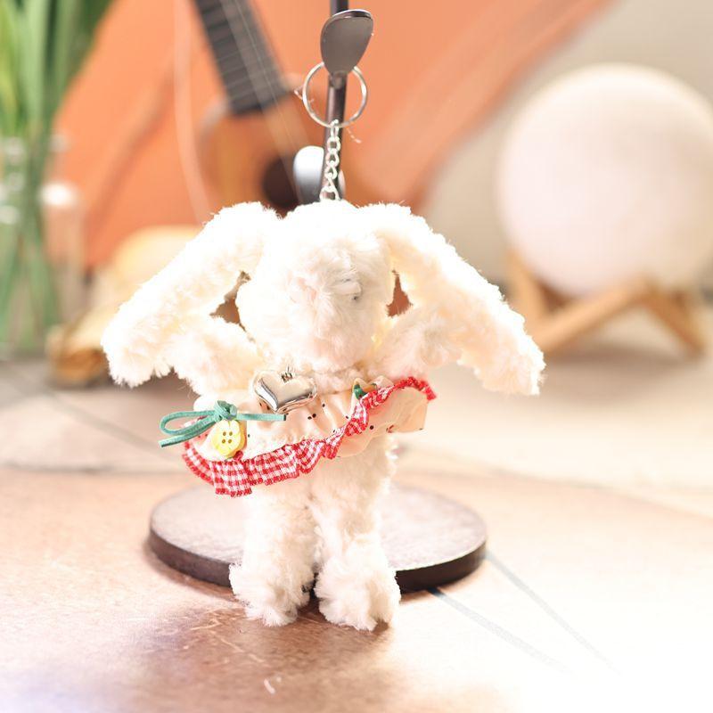 Plush Rabbit Keychain With Soft Pp Cotton Filling For Kids And Adults