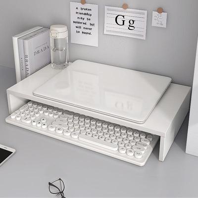 Support d'élévation pour écran d'ordinateur de bureau et étagère de rangement pour bureau