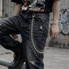 Long Size Pant Chain Spiked Thorn Bag Pendant Hip-Hop Keychain  Men