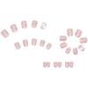 24 Pcs Wearing Nail Pads Finished Fake Nails Girl Wearing Nail Pinks Cute Detachable Nail Pads