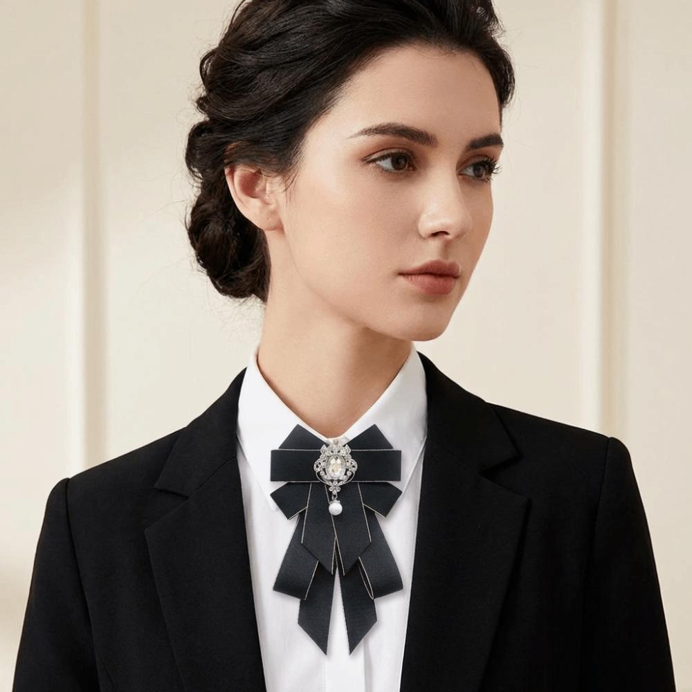 Adjustable Rhinestone Collar Flower British Style Men's Suit Accessory Suit Accessories