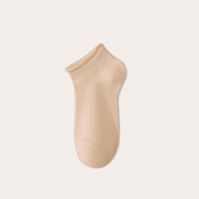 Damskie Krótkie Skarpety na Wiosnę i Lato, Cienkie, Zwijane, Jednokolorowe, Oddychające i Nieblaknące, Modne Letnie Skarpety dla Kobiet i Studentek