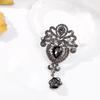 Women'S Retro Personality Multifunctional Droplet Shaped Brooch Pendant Dual-Purpose  Clothing Accessory Clip