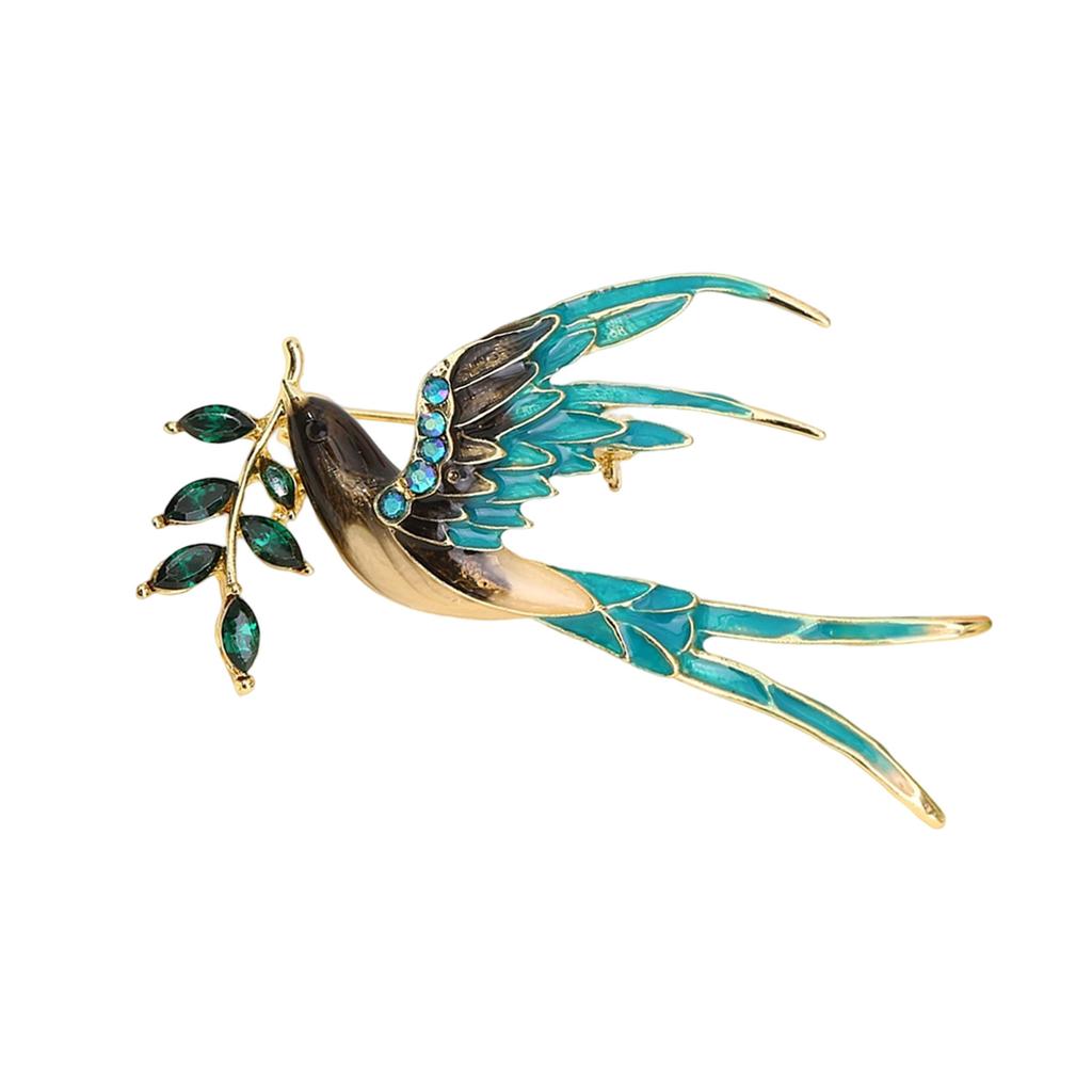 Elegant Owl Brooch Hypoallergenic Alloy Jewelry For Casual Outings And Professional Attire