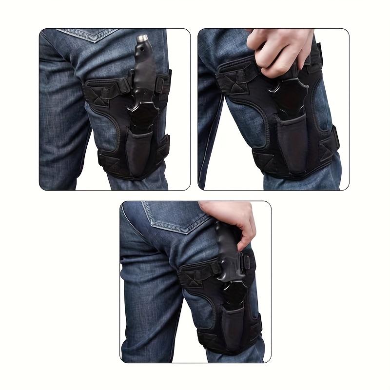 Adjustable Diving Leg-Sheathed Knife System with Quick-Release Buckles & Safety Lock - Ergonomic Design for Scuba/Technical Divers