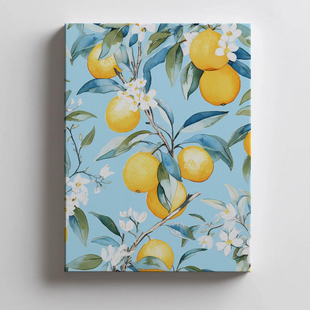 Kwitnące Pomarańcze Kwitnące Pomarańcze, 30X40 Cm, Bez Ramy, Płótno Premium Na Blejtramie