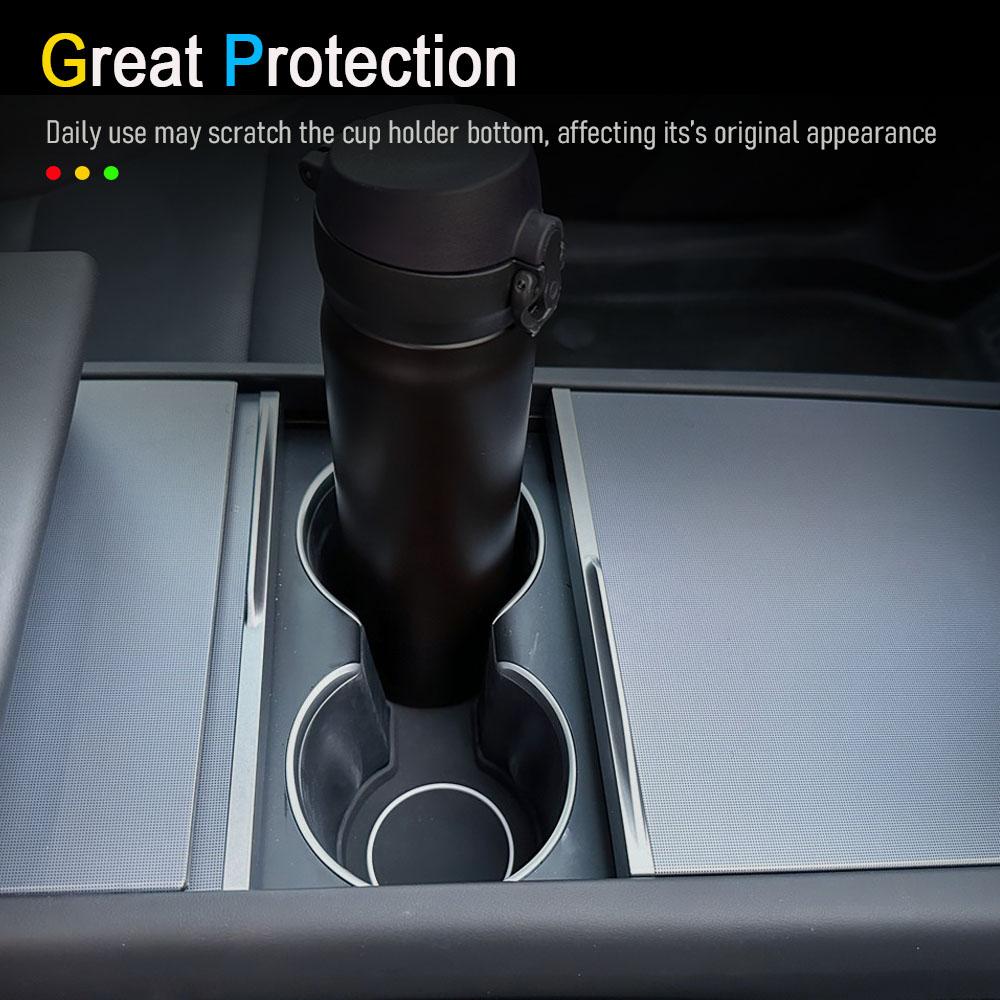 Cup Holder Insert for Tesla Model Y Juniper Model 3 2026 2026 Accessories Center Console Storage Box Mats Cup Coaster Pad Trim
