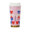 Starbucks Valentine's Day 2022 Stainless Steel ToGo Logo Tumbler, Tricolor Heart, 473ml