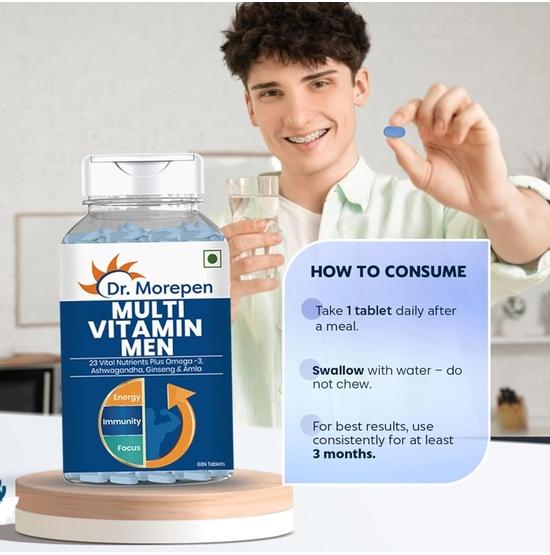 Dr. Morepen Multivitamin Men & Omega 3 Triple Strength - Softgel