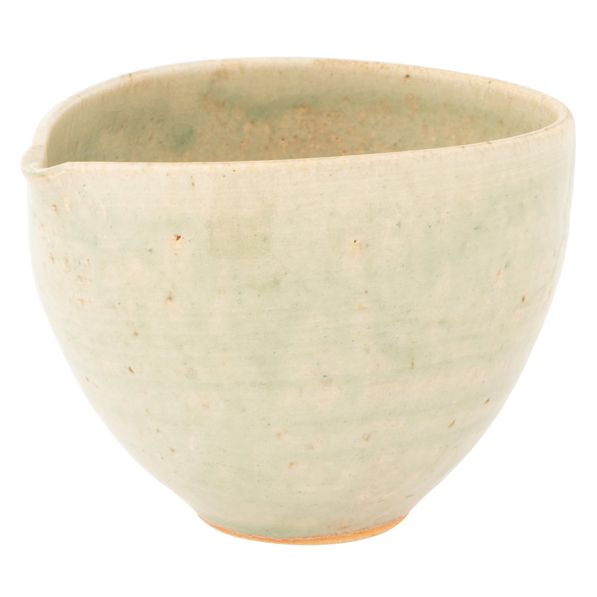 

Marui Seito Shigaraki Ware Hechimon Katakuchi (One-Cup) Teacup, Approx. 350ml Capacity, White Vidro, Ivory, MR-3-4310