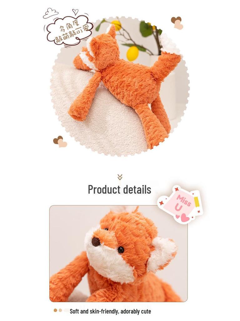 Cute Animal Plush Toy: Elephant, Monkey, Rabbit, Hippo, Puppy, Lamb Comfort Doll