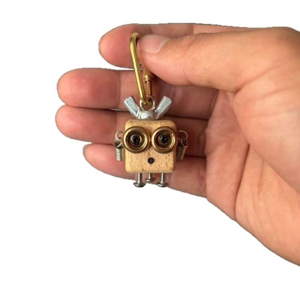 New Robot Pendant Gold Color Robot Keychain Aesthetic Choker Pendant Home