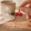 Drop Oil Craft Finish Enamel Mini Pendants 3D Vegetable Drop Oil Beads  Keychain Ornament Decor