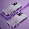 Gradient Glitter Plating Case For Samsung Galaxy S25 S24 S22 S21 S23 Ultra FE Note 20 10 S20 Plus Silicon Protect Cover