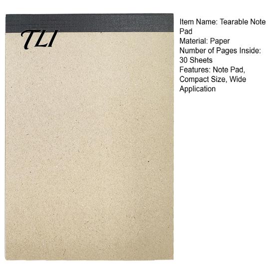 Inspiration Record Journal Portable Note Pad with Horizontal Lines, Tearable Stationery Writing Pad, Handheld Message A6 Pocket Notepad for
