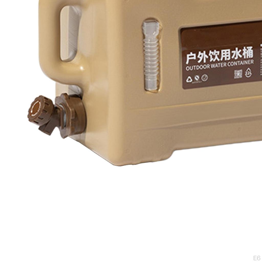 Carrier Tank with Faucet Large Capacity Outdoor Camping Hiking Fishing Water Storage Bucket