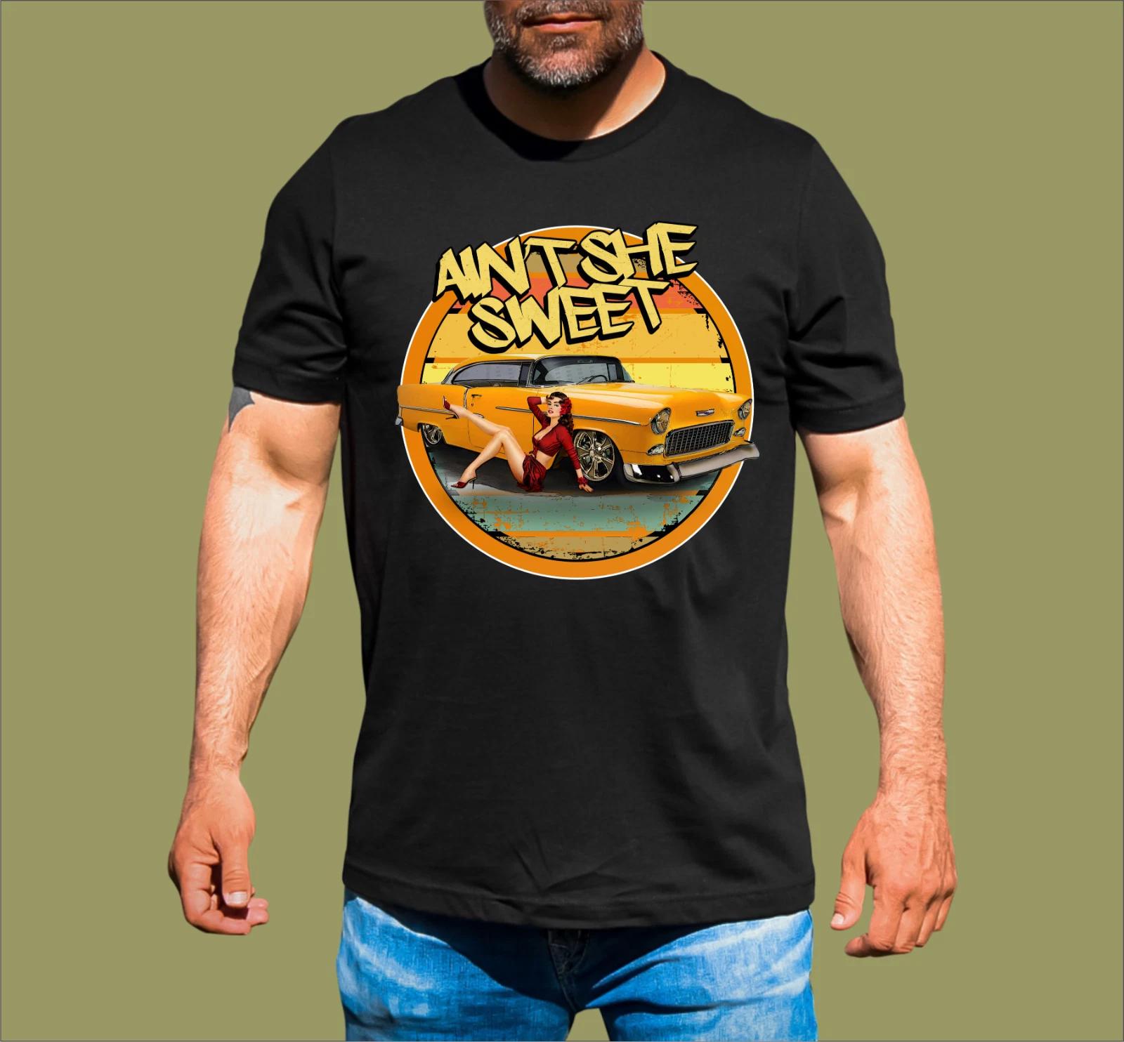 AIN T SHE SWEET 55 CHEV T-SHIRT M
