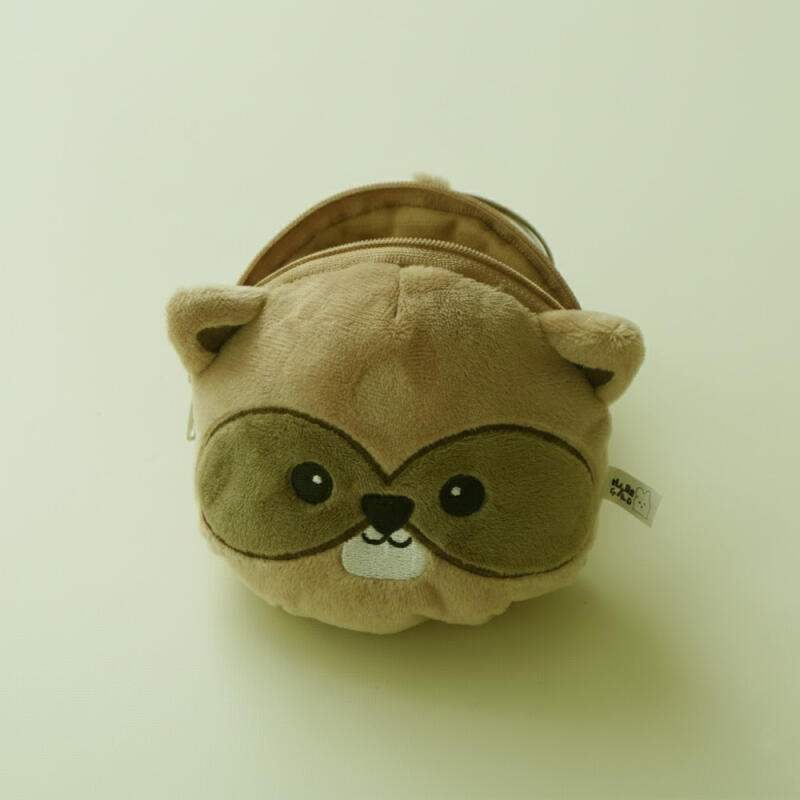 

Illeraccoon Soft Velboa Character Mini Pouch & Card Illeraccoon Card Pouch