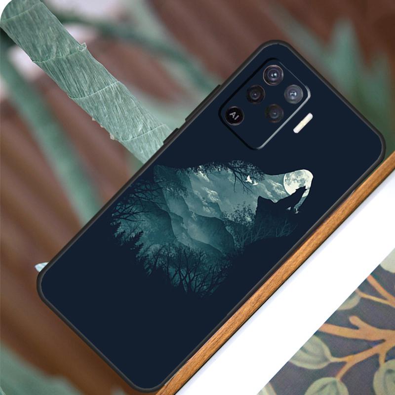 Wolf Howls Art For OPPO A57 A57S A77 A5 A9 A53 A52 A72 A96 A76 A16 A54 A74 A94 A38 A58 A78 A15 A17 Case