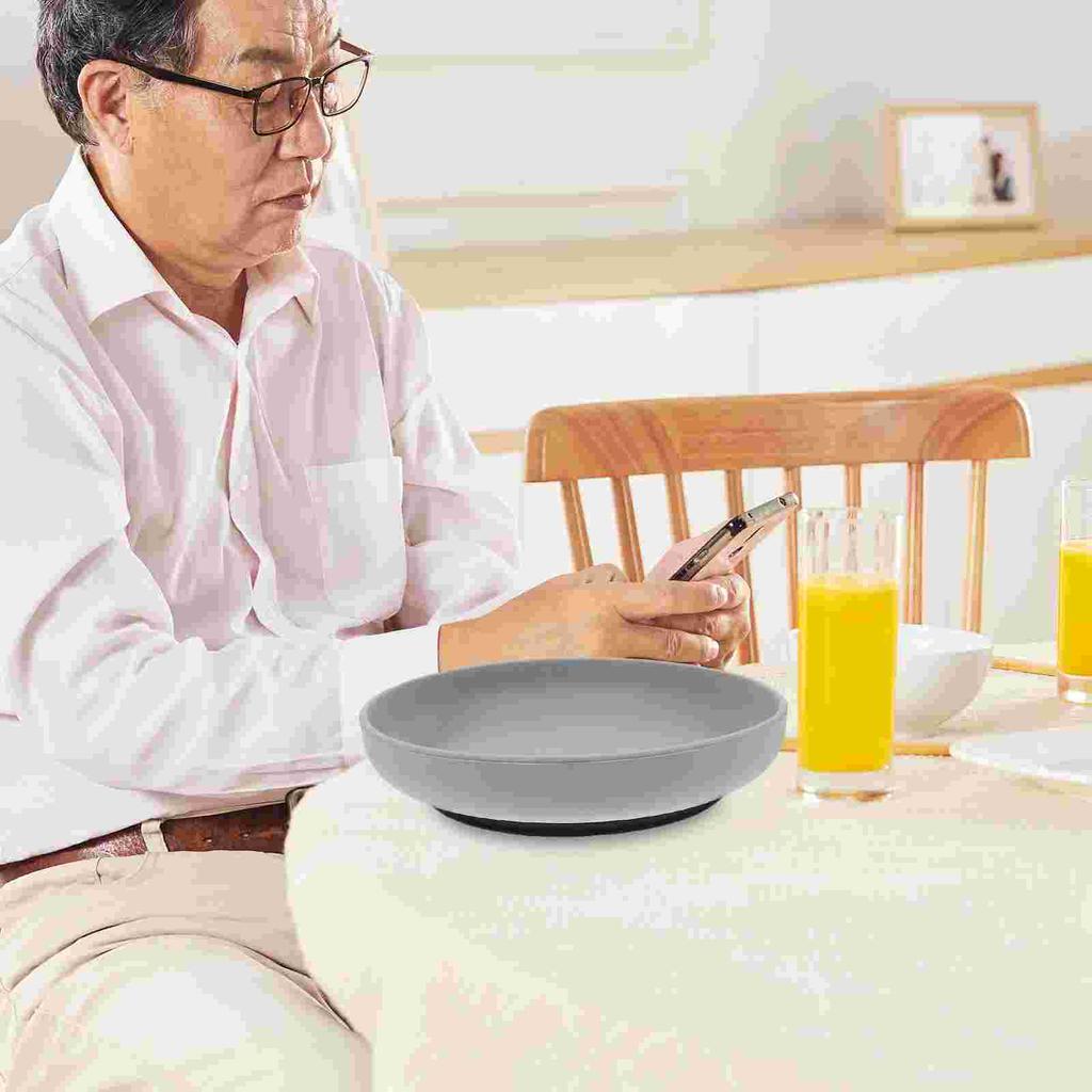 Anti-spill Dinner Plate for The Elderly Proof Scoop Plates Plate/tray Food Dish Silica Gel Portable Suction Dining Baby Cups