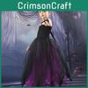 Girls' Halloween Vampire Costume Dress With Puffy Skirt Ursula Inspired Cosplay Outfit