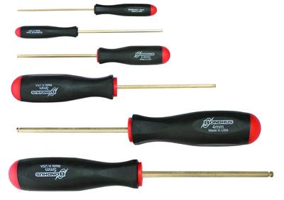 Made In USA BONDHUS Hexagon Ball Point Driver Gold Set BSX6MG 38686 Set, Guard, 6-Piece (1.5, 2, 2.5, 3, 4, 5mm) No.