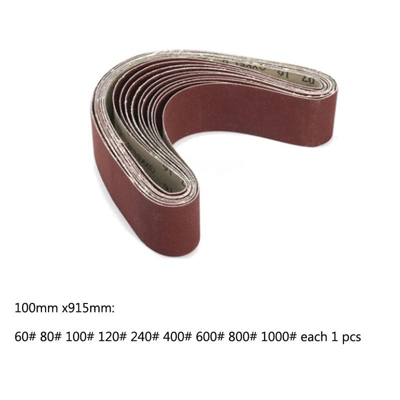 Sanding Belts/Disc Sanding Polishing Paper 40-1000 Grit Assortment Metal Grinding Aluminium Bands Polisher Oxide Sander