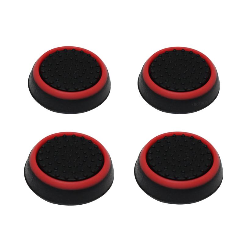 4pcs Silicone Analog ThumbStick Cover for PS5/PS4/PS3/Switch 2 Joystick Grip Cap for Xbox One/Xbox Series X S/360 Controller