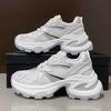 Thick-soled silver dad shoes women's summer new fried street heightening mesh surface lightweight breathable casual sports shoes tide