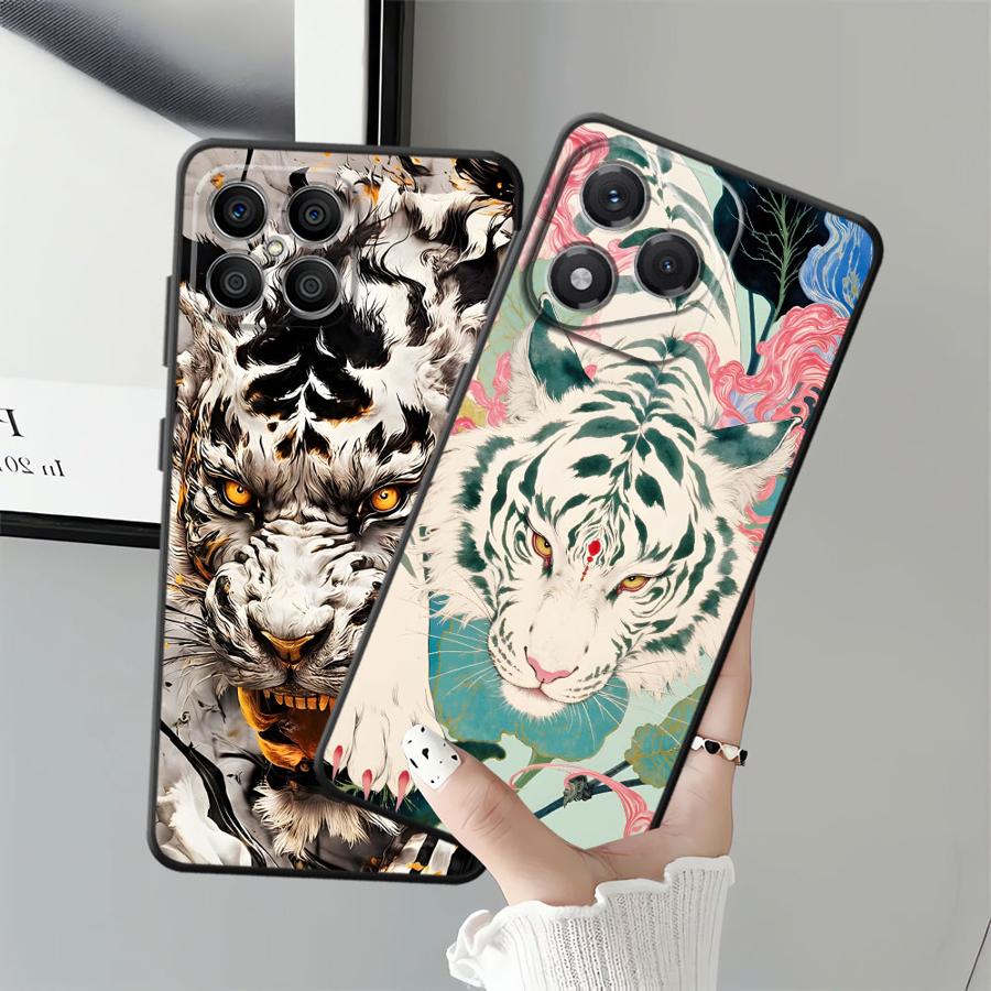 Cool Tiger Case for Honor X6 70 8X X9a X7 X8 X5b 90 Magic5Lite 200 400 Lite Funda Phone Cover