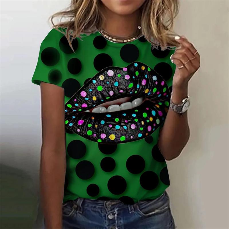 Women's T-shirt Summer Fashion Short-Sleeved Male Tops 3D Print Crew Neck Casual T Shirts Casual Leopard Graphic Unisex Clothing