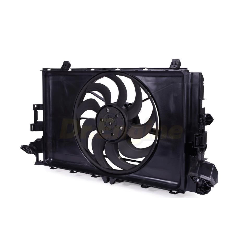 Tesla Model 3 Y Electric Fan Frame Assembly - Part 1077084-00-D. Fan Frame 1077084-00-D