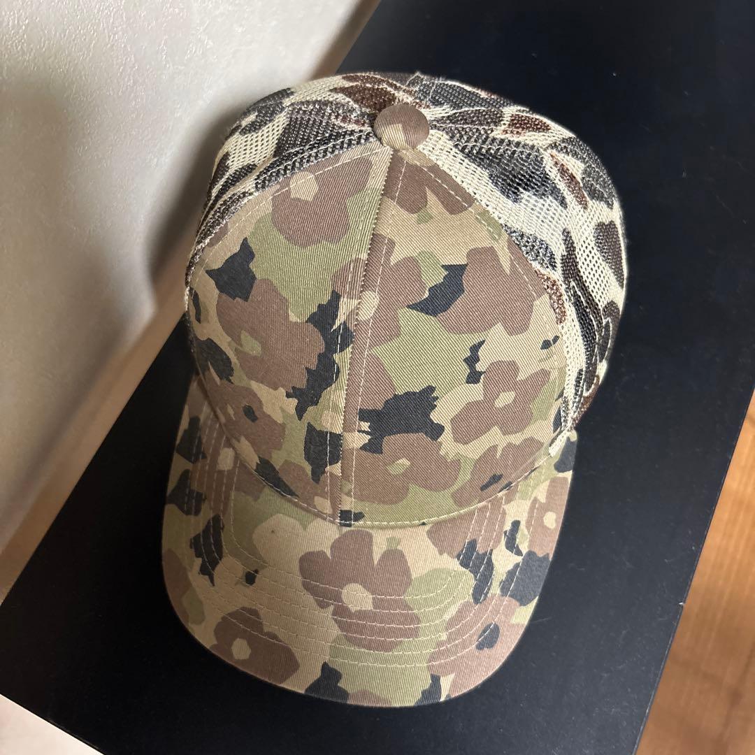 Used BEAMS camouflage pattern mesh cap