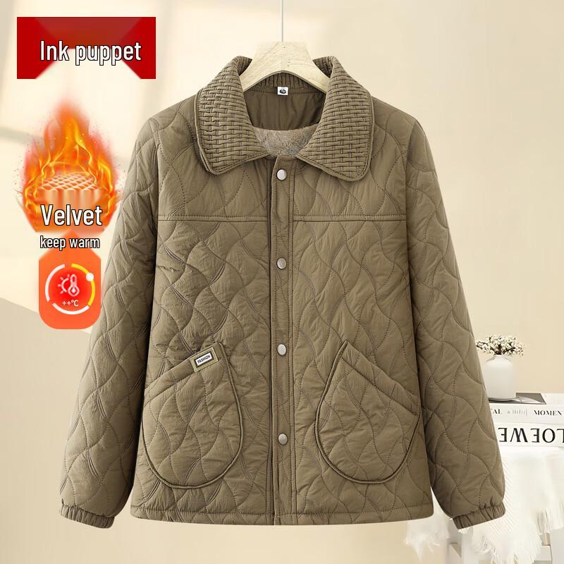 

Moou Mama Women s Warm Fleece-Lined Winter Padded Coat 2XL