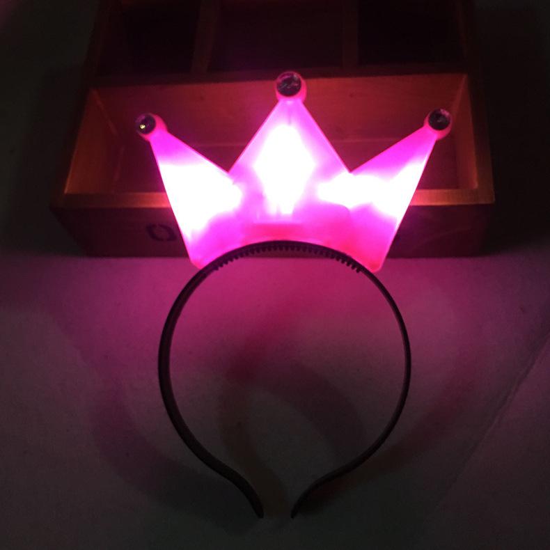 Luminous Flashing Crown Headband with Logo Customization