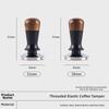 Constant Force Espresso Tamper Stainless Steel Ripple Base Spring Loaded Coffee Tamper Constant Pressure 58mm 53mm 51mm