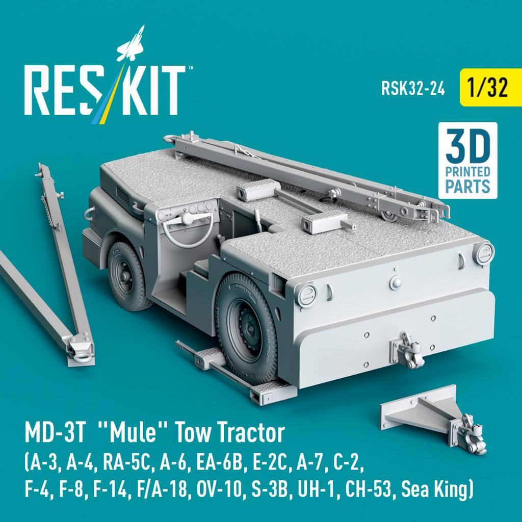Reskit scale US Navy Aircraft Tow Tractor Resin Kit 1/32 MD-3T Carrier-Based RSKS32-0024 (Military)