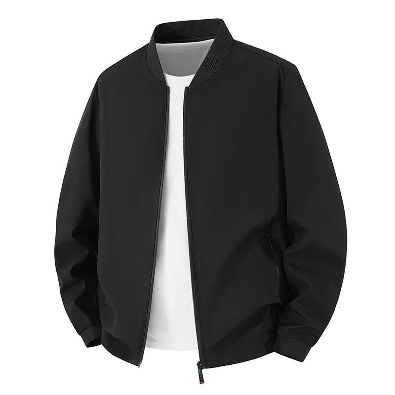 Men Baseball Jacket Lightweight Casual Coat Spring Autumn Thin Loose Outerwear Fashion Male Tops