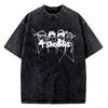 LNGSHOT Jay Park Same T Shirt Vintage Washed Cotton Summer Street Style ShortSleeve Tee Men Women Trendy Hip Hop Crew Neck Top