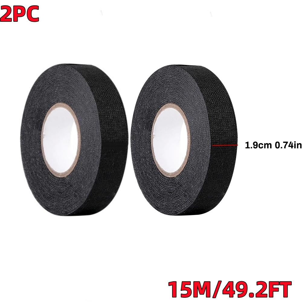 Automobilová tkanina Páska svazku vodičů Tepelná odolnost Vodotěsná Izolační Elektrická páska Černá Samolepicí textilní páska