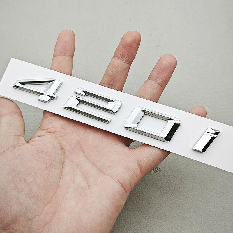3D Car Letters Logo 428i 420i Badge Rear Trunk Badge Emblem Decals For BMW 4 Series 420i 428i F32 Tail Marking Accessories