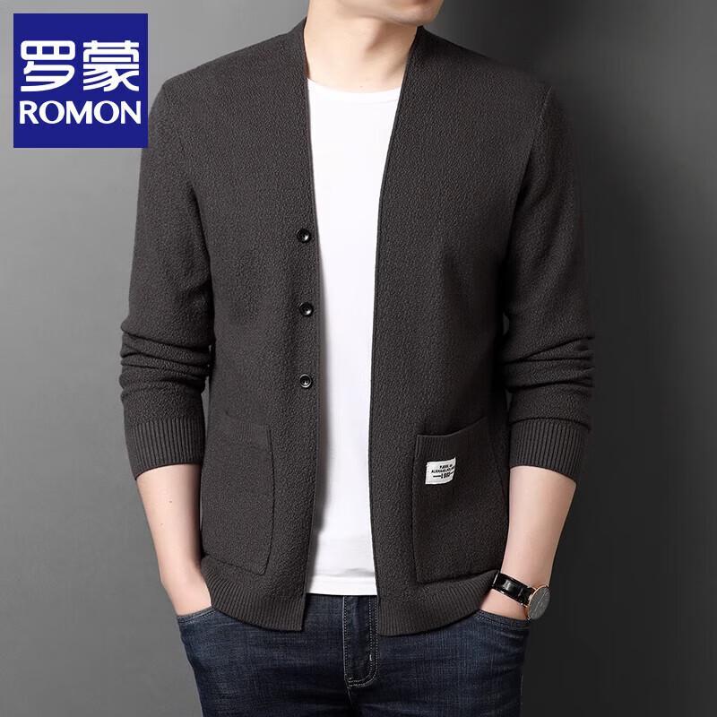 

Romon Men s Business Casual V-Neck Knit Cardigan 2XL