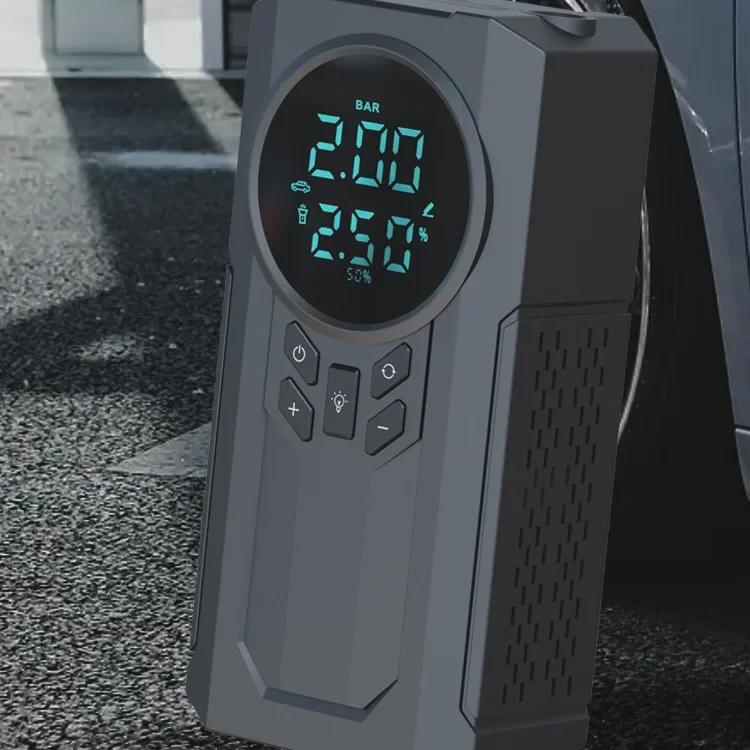 Portable Intelligent Wireless Car Air Pump with Digital Display and High Power