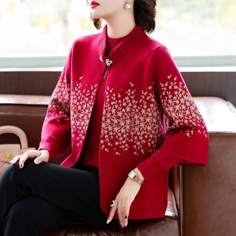 

Женский элегантный вязаный костюм-двойка XL