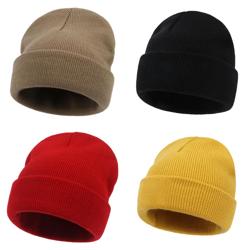Child Adult Autumn Winter Knitted Hat With Breathable Warmth For Family Outdoor Use