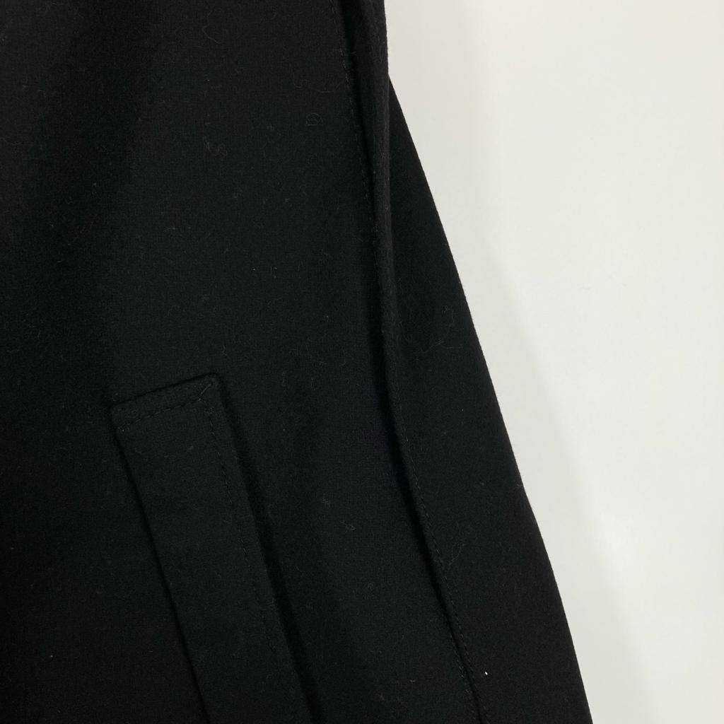 RED VALENTINO Black Wave Cut Double Breasted Poncho Coat coat 38 blackUsed