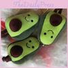 Keychain Avocado Cute Plush Toy Girls Kids Backpack Decoration Ornament Hanging